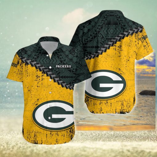 Green Bay Packers NFL Polynesian Tattoo Hawaiian Shirt T35jkBW5T