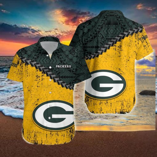 Green Bay Packers NFL Polynesian Tattoo Hawaiian Shirt T35jkBW5T