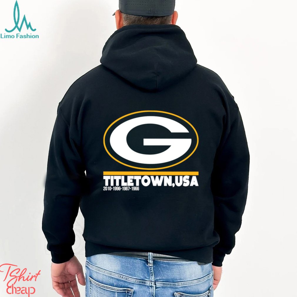 Vintage 90s Green Bay Packers White Titletown USA Sweatshirt