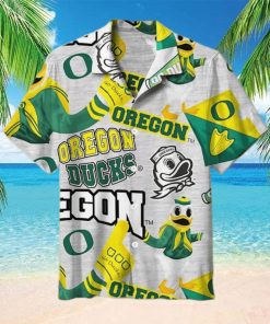 Grey Aloha NCAA Oregon Ducks Hawaiian Shirt Gift For Beach Vacation