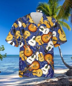 Guitar Music Pattern Hawaiian Shirt