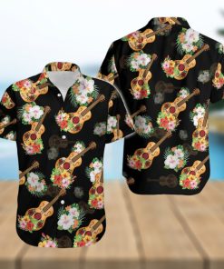 Guitar Vihuela Mexican Culture Tropical Unisex Hawaiian Aloha Shirts