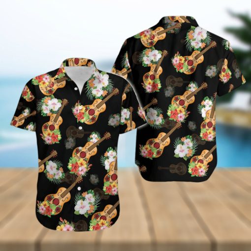 Guitar Vihuela Mexican Culture Tropical Unisex Hawaiian Aloha Shirts