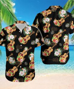 Guitar Vihuela Mexican Culture Tropical Unisex Hawaiian Aloha Shirts