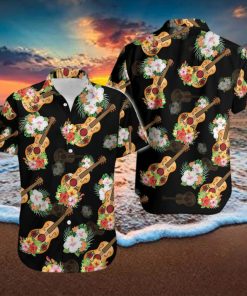 Guitar Vihuela Mexican Culture Tropical Unisex Hawaiian Aloha Shirts