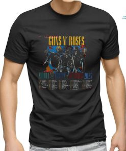 Guns N’ Roses Moddle Fast Europe North America 2023 Tour Merch Guns N’ Roses World Tour 2023 Setlist T Shirt