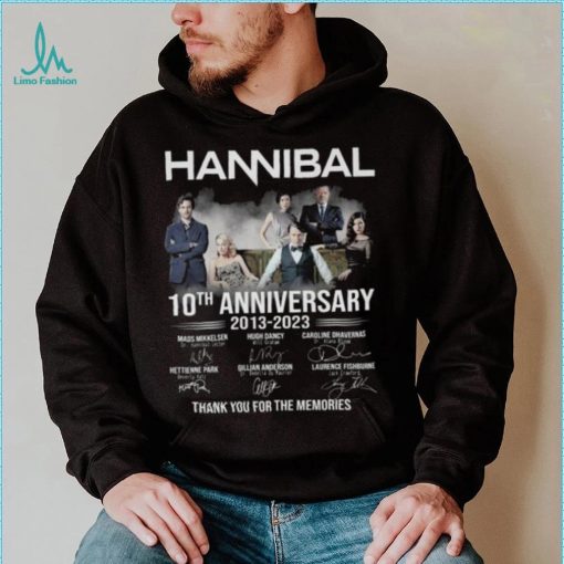 Hannibal 10th anniversary 2013 2023 thank you for the memories signatures shirt