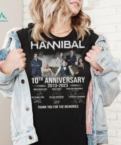 Hannibal 10th anniversary 2013 2023 thank you for the memories signatures shirt