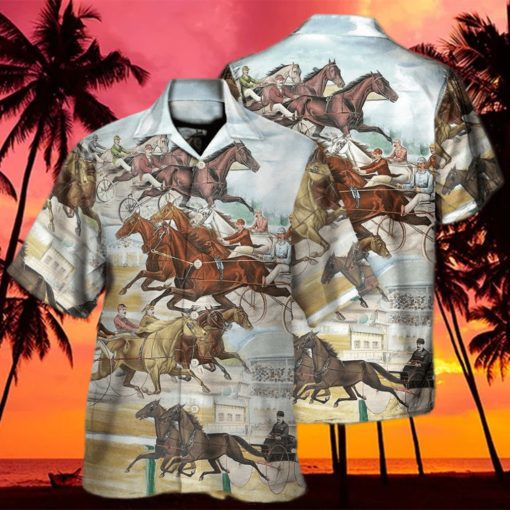 Harness Racing Horse Racing The Best Seat Hawaiian Shirt