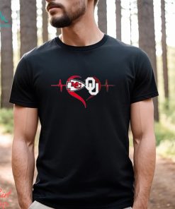 Heartbeat Kansas City Chiefs And Oklahoma Sooners shirt