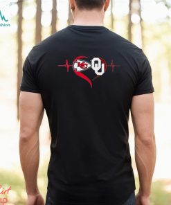 Heartbeat Kansas City Chiefs And Oklahoma Sooners shirt