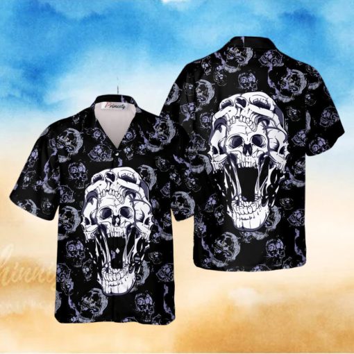 Hell Guard Skull Tropical Hawaiian Shirt