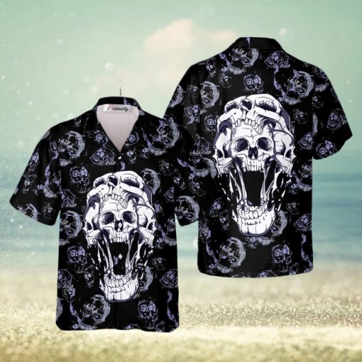 Hell Guard Skull Tropical Hawaiian Shirt