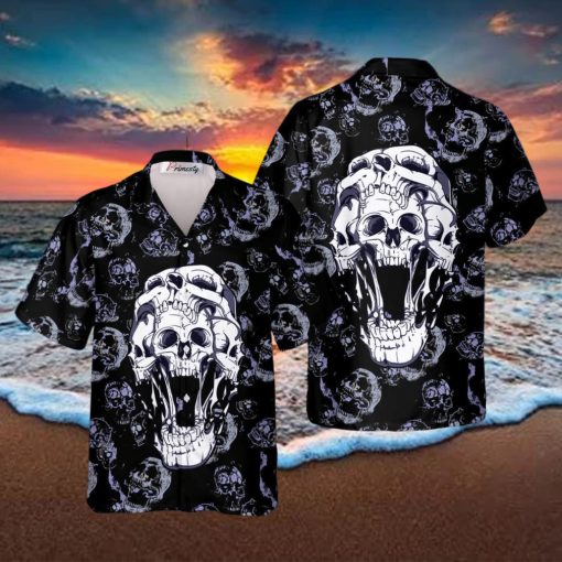 Hell Guard Skull Tropical Hawaiian Shirt