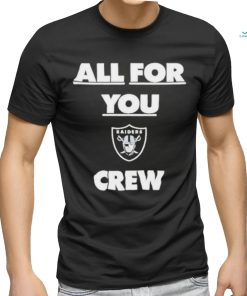 Henry Ruggs Las Vegas Raiders Wearing All For You Crew Shirt