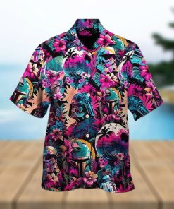 Horror Movie Retro Hawaiian Shirt Horror Movie Button Down Shirt Horror Character Summer Shirt