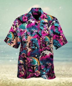 Horror Movie Retro Hawaiian Shirt Horror Movie Button Down Shirt Horror Character Summer Shirt