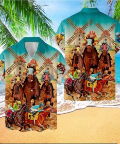 Horse Racing Hawaiian Shirt