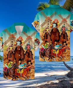 Horse Racing Hawaiian Shirt