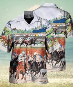 Horse Racing Wild Power Summer Hawaiian Shirt