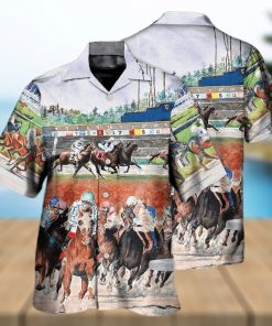 Horse Racing Wild Power Summer Hawaiian Shirt