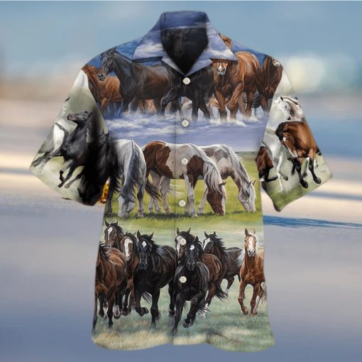 Horse Running Cool Hawaiian Shirt