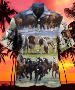 Horse Running Cool Hawaiian Shirt