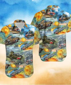 Huey Cobra Helicopter Remember The Day Hawaiian Shirt