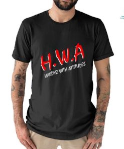 Hwa Hardyz with attitudes shirt