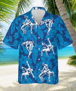 I May Start Talking About Wrestling Navy Blue Unisex Hawaiian Shirts