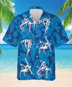 I May Start Talking About Wrestling Navy Blue Unisex Hawaiian Shirts