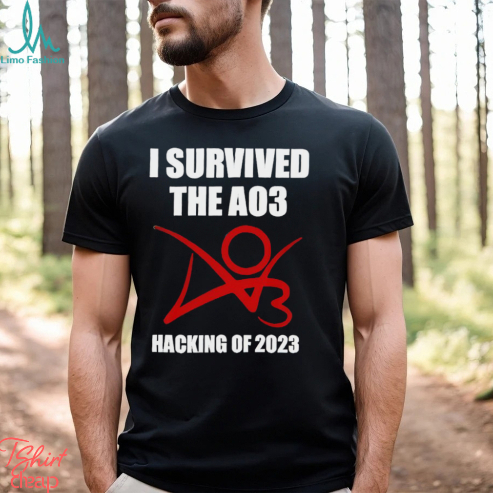 I survived the A03 Hacking of 2023 logo shirt I survived the A03 Hacking of 2023 logo shirt