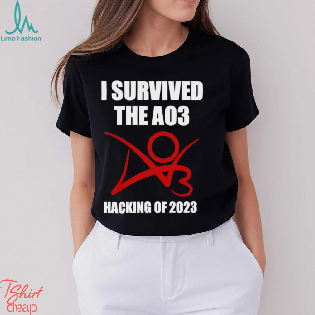 I survived the A03 Hacking of 2023 logo shirt I survived the A03 Hacking of 2023 logo shirt
