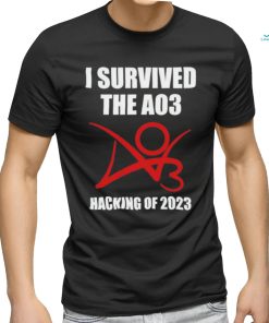 I survived the ao3 hacking of 2023 shirt