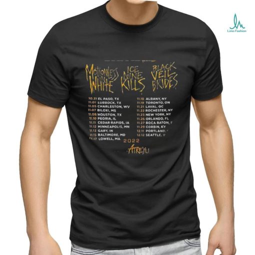 Ice Nine Kills Black Veil Brides Miw Band T Shirt