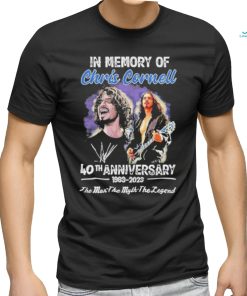 In memory of chris cornell 40th anniversary 1983 2023 the man the myth the legend shirt