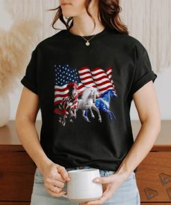 Independence Day Horse July 4th Horse Riding Flag America Classic T Shirt