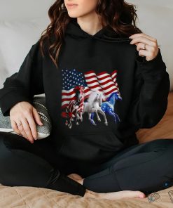 Independence Day Horse July 4th Horse Riding Flag America Classic T Shirt