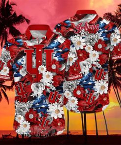 Indiana Hoosiers NCAA Independence Day Full Printed Classic Hawaiian Shirt