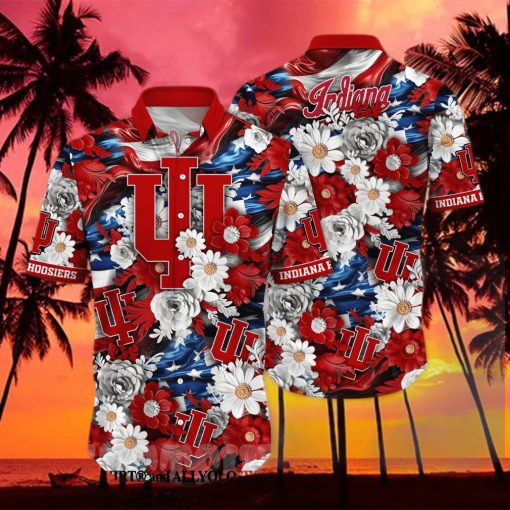 Indiana Hoosiers NCAA Independence Day Full Printed Classic Hawaiian Shirt