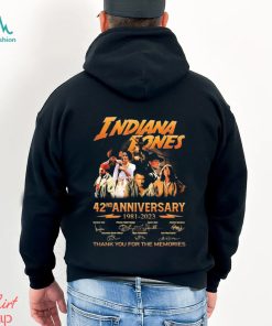 Indiana Jones 42nd Anniversary 1981 2023 Thank You For The Memories Shirt