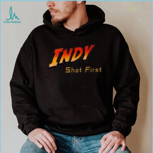 Indy Shot First Logo Indiana Jones Design Sweatshirt