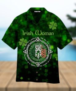 Irish Woman Happy St Patrick Hawaiian Shirt