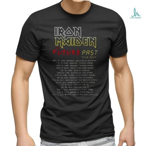 Iron Maiden Tour Dates 2023 Shirt The Future Past Tour 2023 Setlist T Shirt