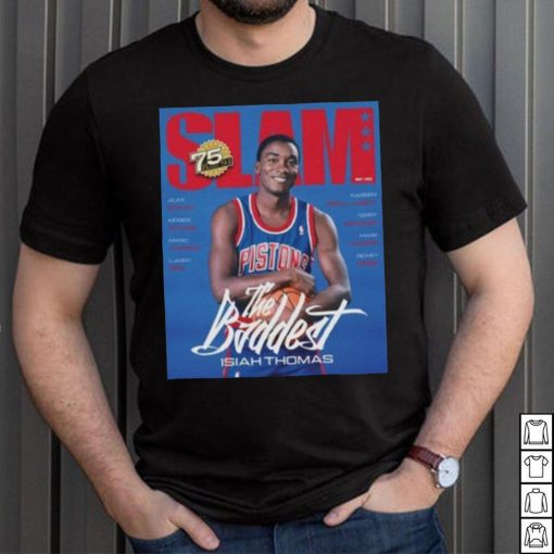 Isaiah Thomas Detroit Pistons NBA Slam Cover Tee Shirt