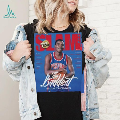 Isaiah Thomas Detroit Pistons NBA Slam Cover Tee Shirt