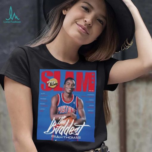 Isaiah Thomas Detroit Pistons NBA Slam Cover Tee Shirt