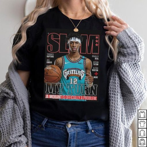 Ja Morant Memphis Grizzlies Slam Cover Tee Shirt