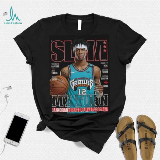 Ja Morant Memphis Grizzlies Slam Cover Tee Shirt