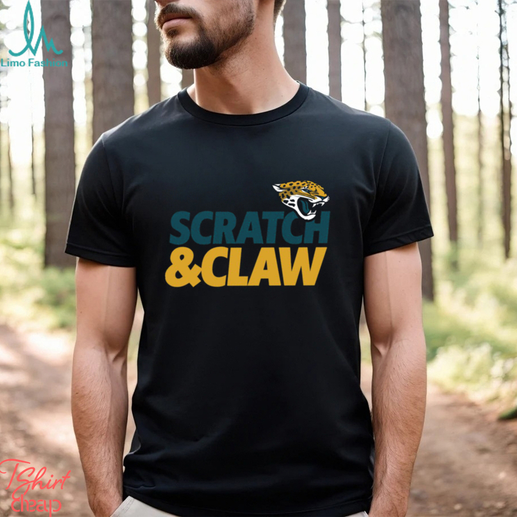 Jacksonville Jaguars scratch claw American foolball logo shirt